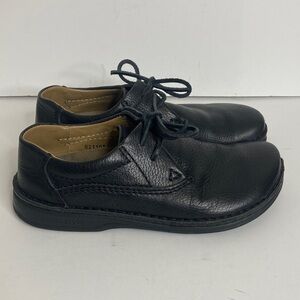 Birkenstock Black Leather Flats